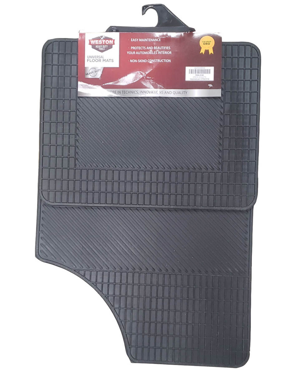 ALFOMBRAS - GOMA 4 PIEZAS CALIDAD PREMIUM WESTON 