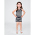 CROCHET STRIPE SHORTS NAVY UNIFORM