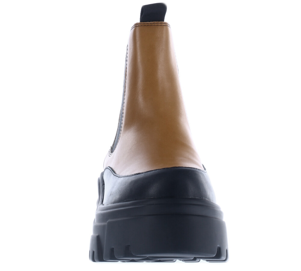 Bota ORNE caña baja con elastico lateral Tan