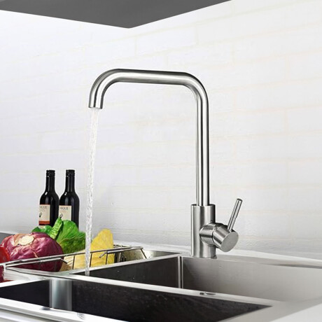 GRIFERIA DE LAVATORIO LINEA OBIDOS AQUALIA ACERO INOX 35MM GRIS-BRUSHED NICKEL