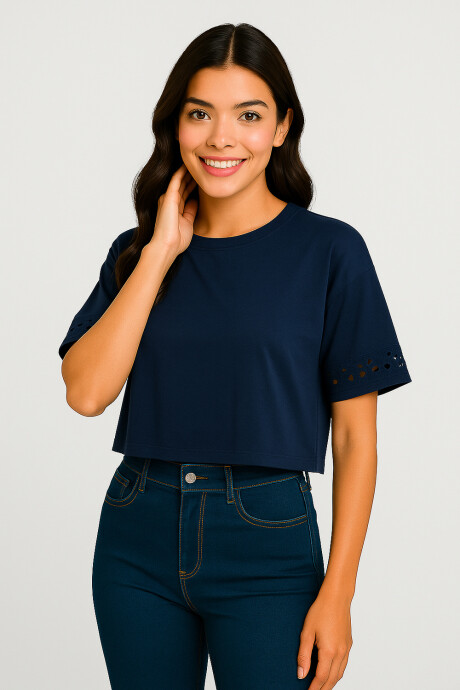 Remera Alixa Azul Marino