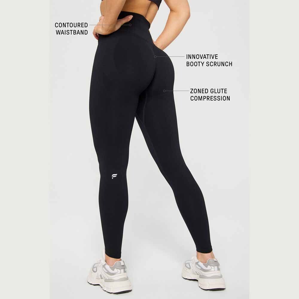 Legging Seamless Scrunch Mujer Black
