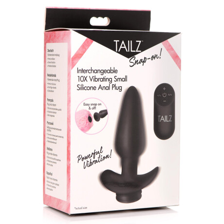 Plug Anal Silicona Vibrador 10X TAILZ Intercambiable Plug Anal Silicona Vibrador 10X TAILZ Intercambiable