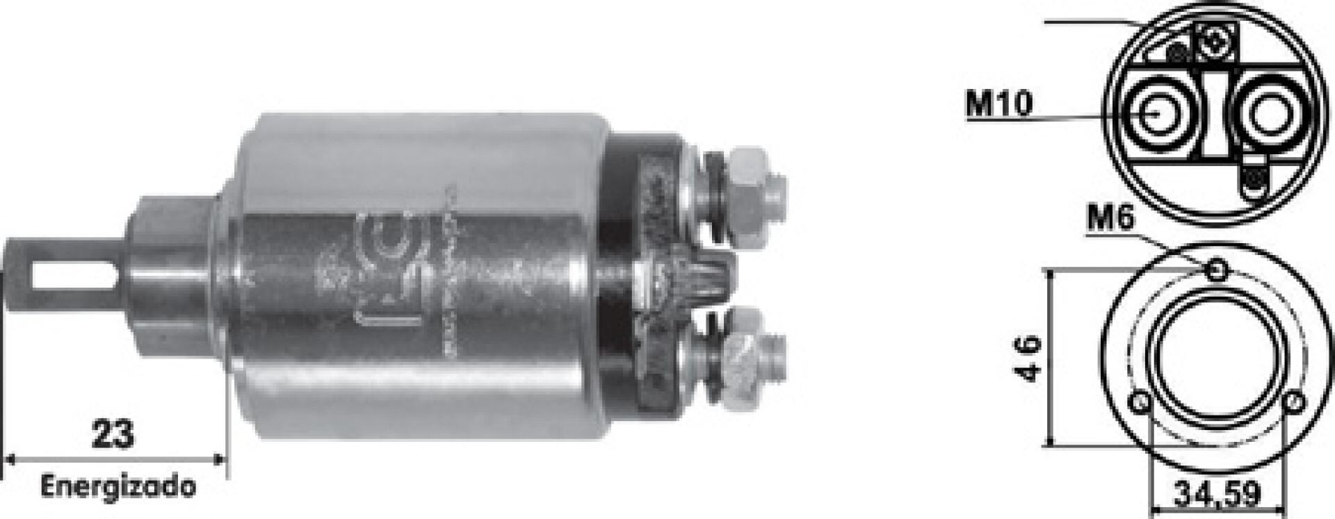 AUTOMATICO DE ARRANQUE - SOLENOIDE JAC CAMION 24V 3 TORNILLOS FIJ LC 
