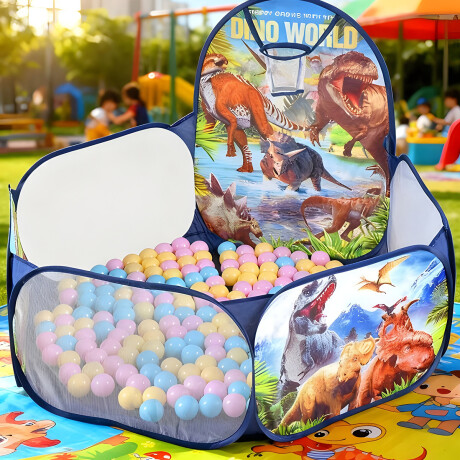 Pelotero Infantil Plegable Corral Pelotas Con Aro Dinosaurio