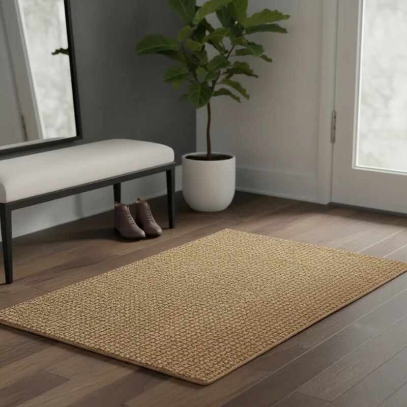 Alfombra felpudo en yute natural 45x75cm excelente calidad Yute Natural