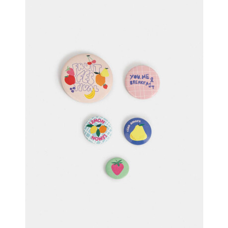 Set De Pins Island Trip Combinacion Multicolor