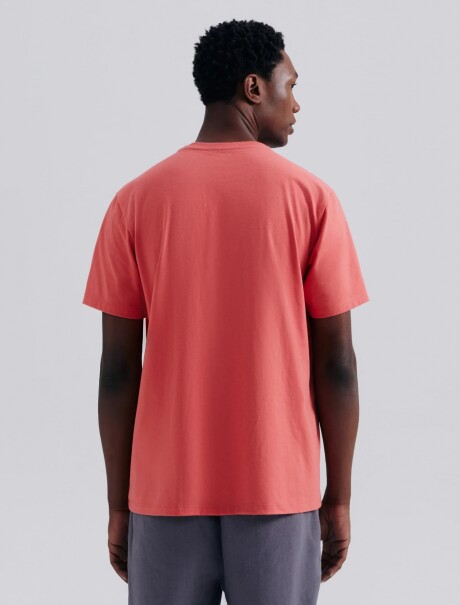 CAMISETA BÁSICA MANGA CORTA ROJO