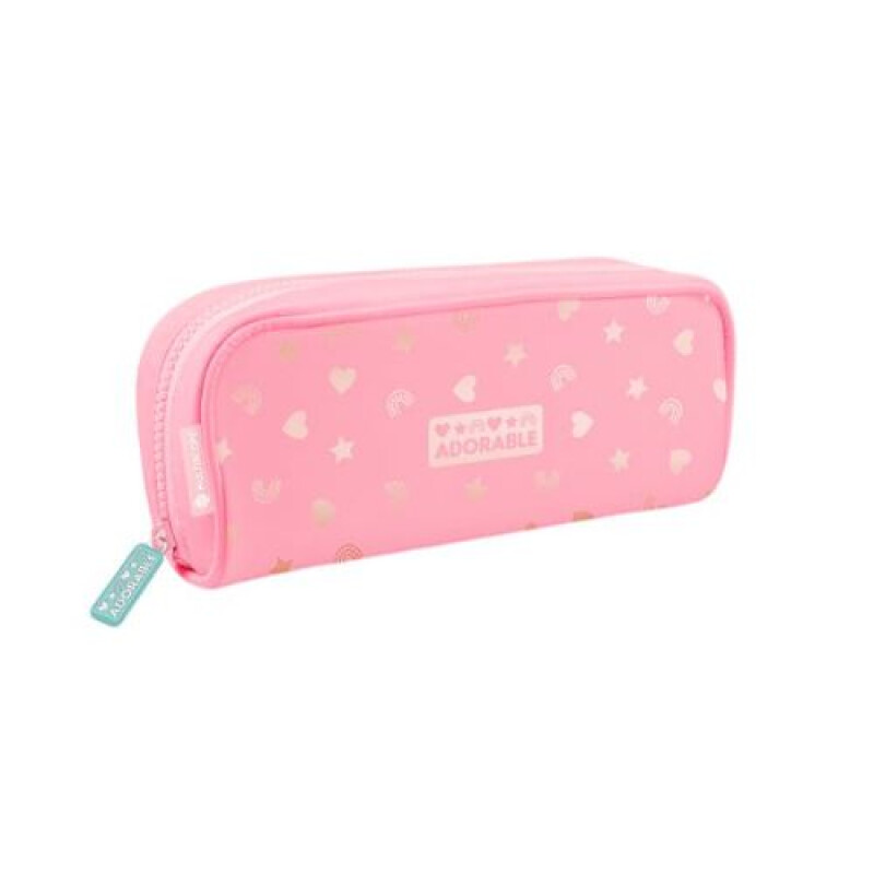 Cartuchera Rectangular Corazones Metalicos- Adorable Cartuchera Rectangular Corazones Metalicos- Adorable
