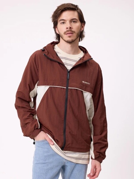 CAMPERA RUSTY COWARIE ROMPEVIENTOS MARRON