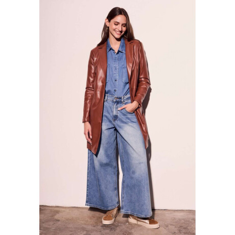 Trench Cuero Vegano Marron