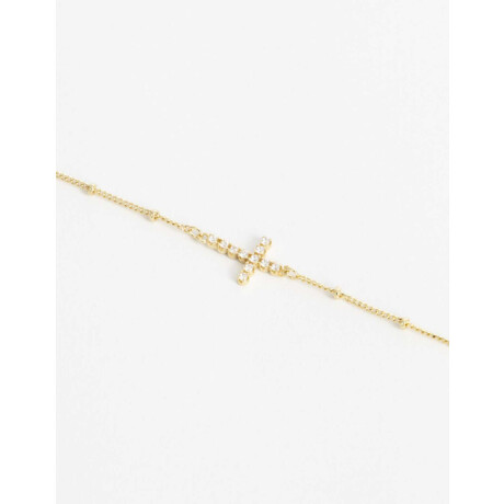 Pulseras Flexibles Cubic zirconia Dorado