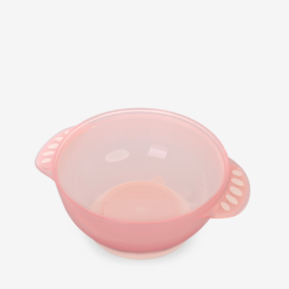 Bowl 4 en 1 KIKKABOO rosa transparent