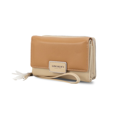 Billetera Lincoln's Lola Almendra con Arena Billetera Lincoln's Lola Almendra con Arena