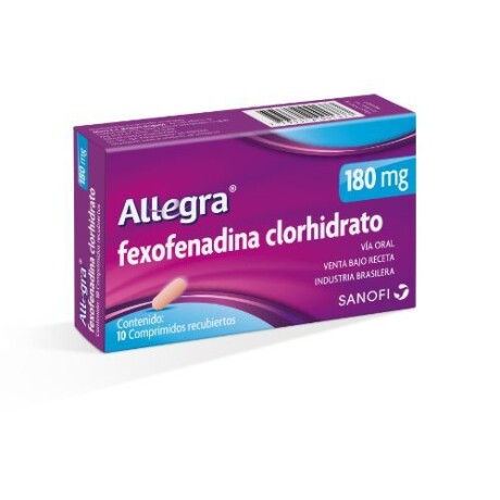 Allegra 180 mg x 10 Comprimidos Allegra 180 mg x 10 Comprimidos