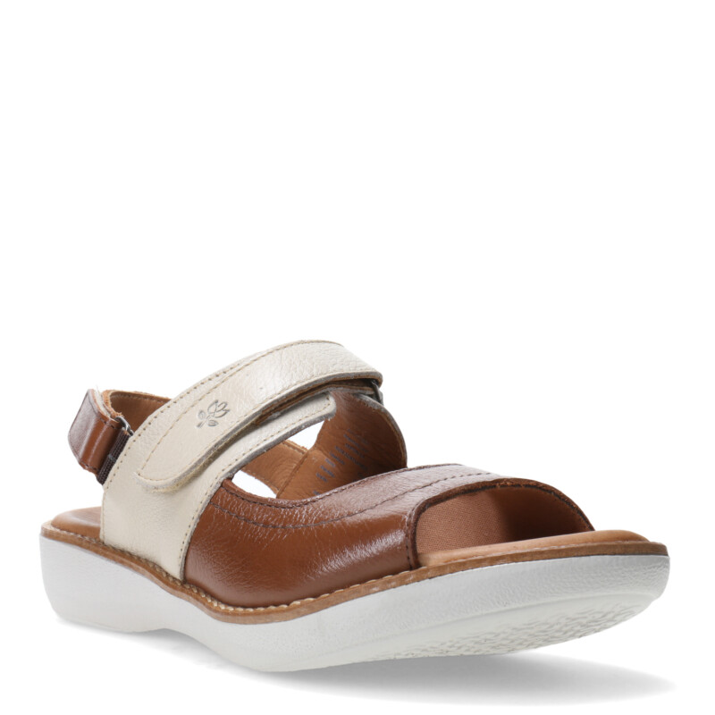 Sandalias de Mujer Lombardino Violeta Marrón - Beige