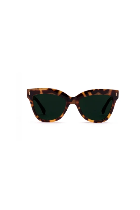 Lentes Tiwi Maui Shiny Caramel With Green Lenses