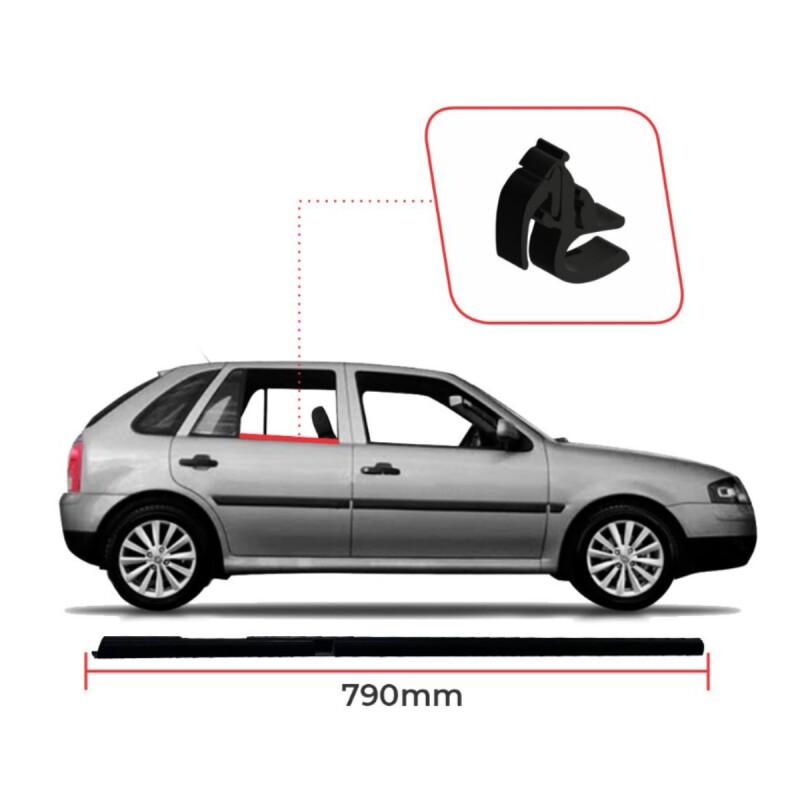 MEDIA COLISA INTERIOR TRASERA DERECHA GOL G2 / G3 / G4 Media Colisa Interior Trasera Derecha Gol G2 / G3 / G4
