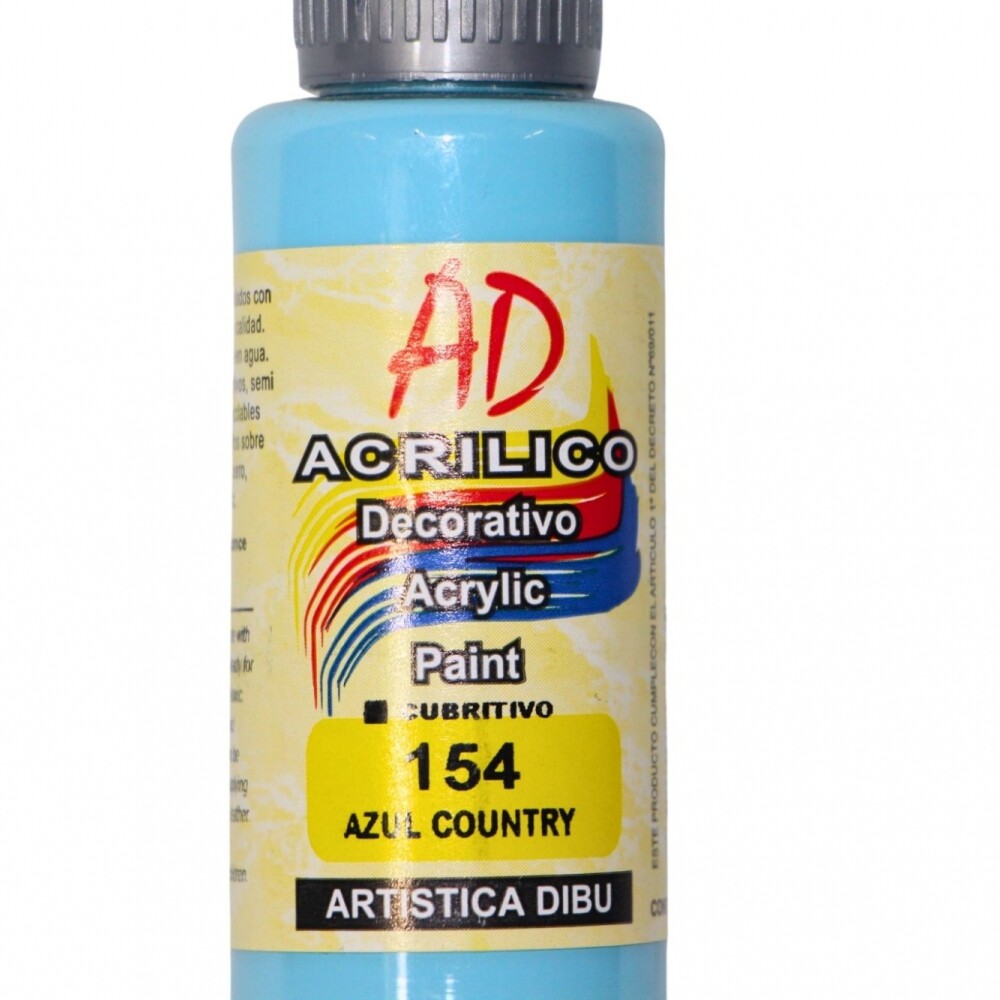 PINTURA ACRILICA ARTISTICA DIBU 60 ML. DIFERENTES COLORES COLOR AZUL COUNTRY 154