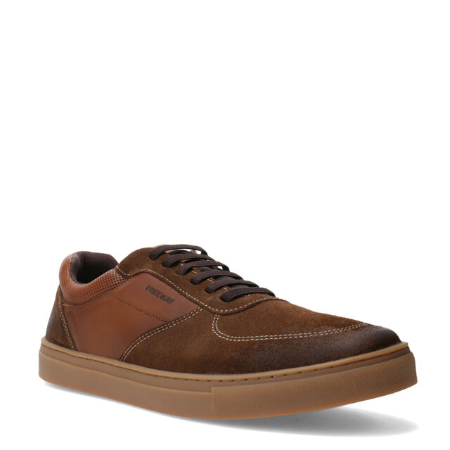 Zapato de Hombre Freeway Casual Box Marrón Coñac
