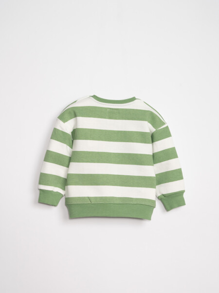 Buzo deportivo estampado Rayas Verde