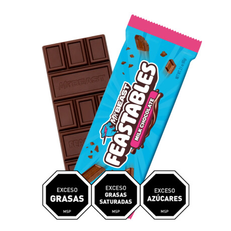 Tabla de Chocolate con leche 60g - Mr Beast Feastables Tabla de Chocolate con leche 60g - Mr Beast Feastables