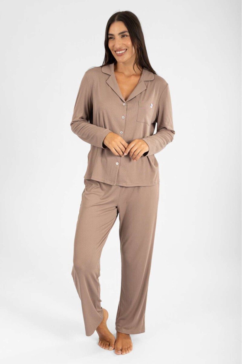 Pijama nine ribb yummy - Beige 