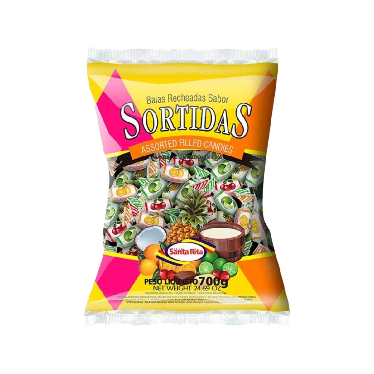 CARAMELO DURO SANTA RITA 700G SURTIDO 