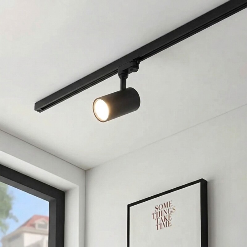 REL2V1M Riel Electrificado 1 M Negro