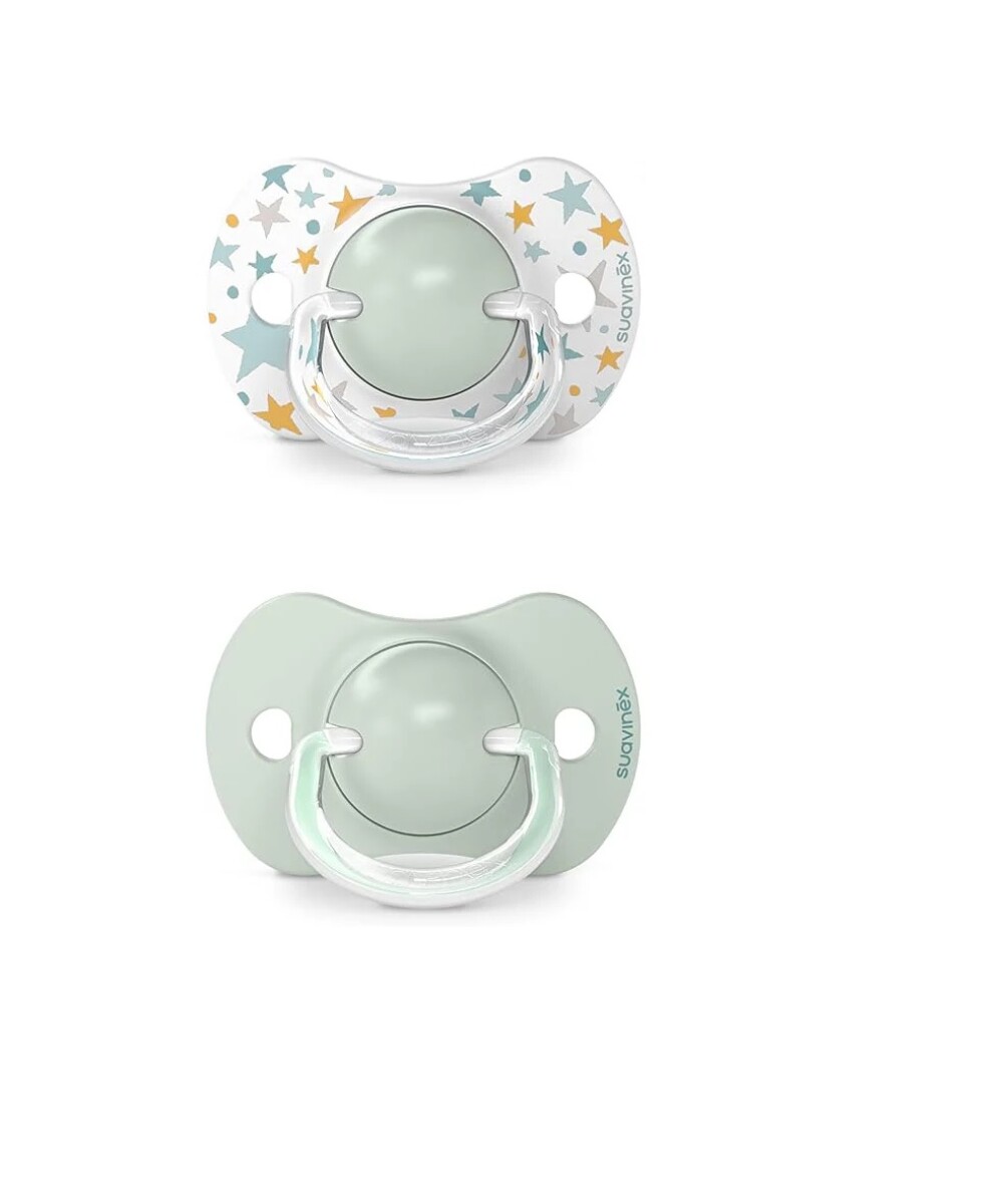 Set x2 chupete fisiologico Suavinex 6 a 18M - Estrellas 