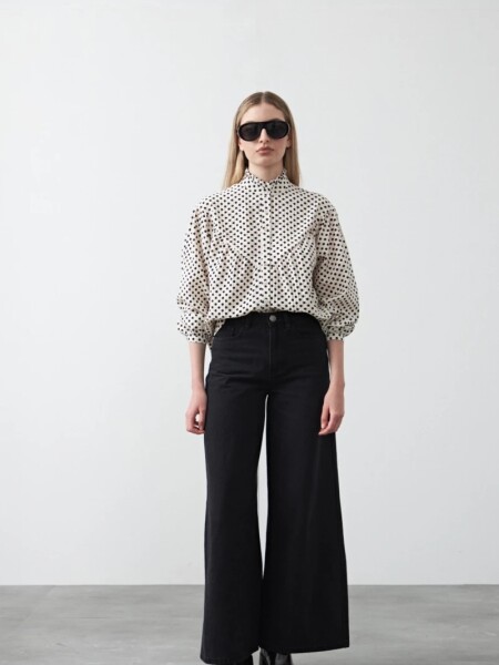 CAMISA D.CASSIN RAFAELA CRU NEGRO