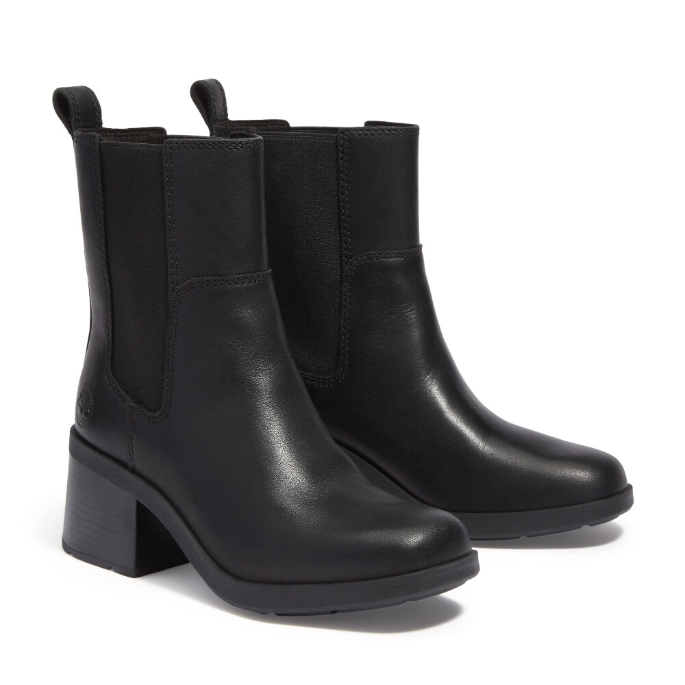 Botas Mid Chelsea Mujer Black Full Grain