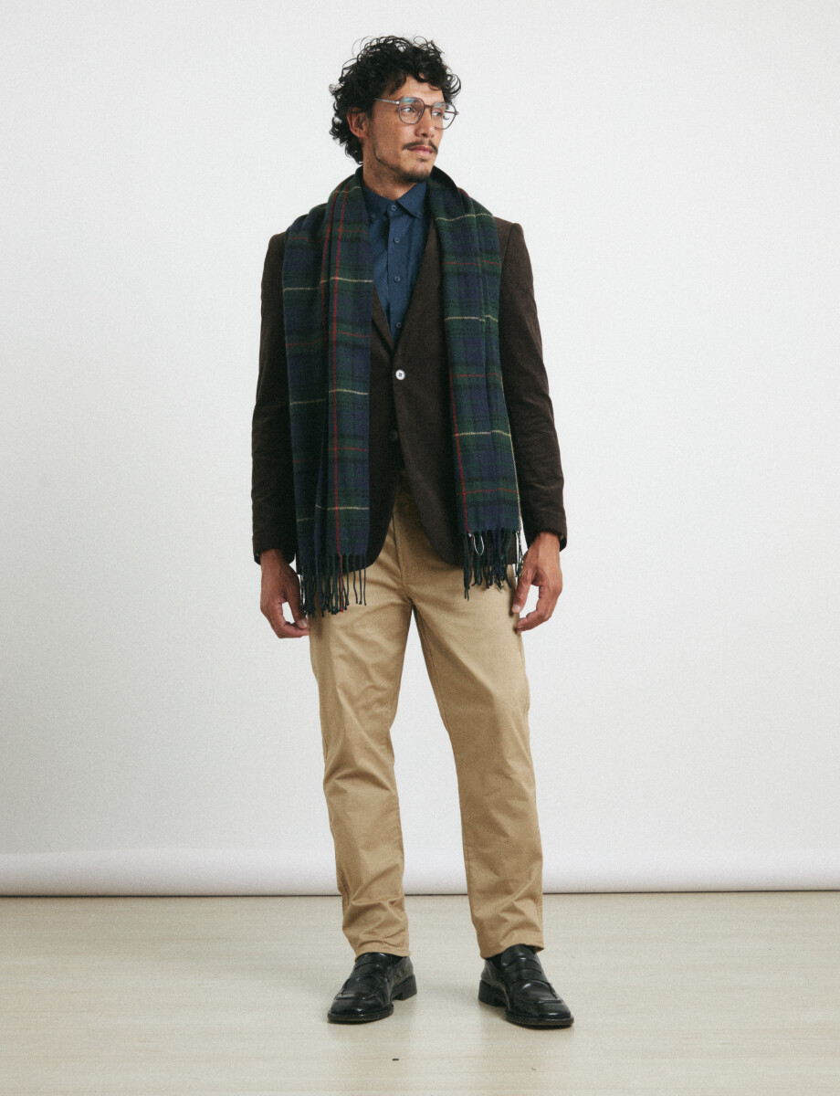 700893 BUFANDA HARRINGTON LABEL Verde