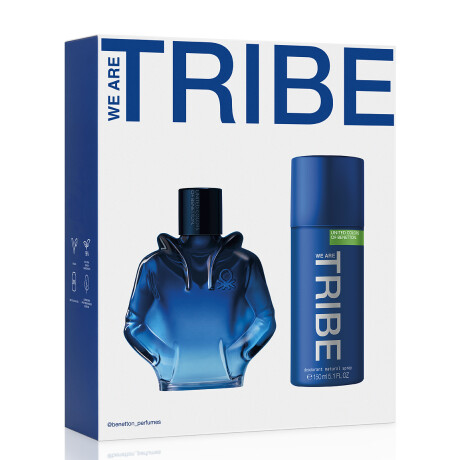 Set Benetton Perfume Tribe Edt 90 Ml Desodorante 150 001