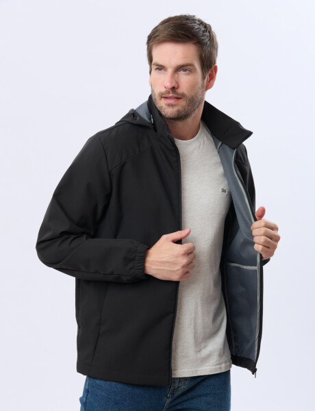 CAMPERA CAPUCHA DESMONTABLE Negro
