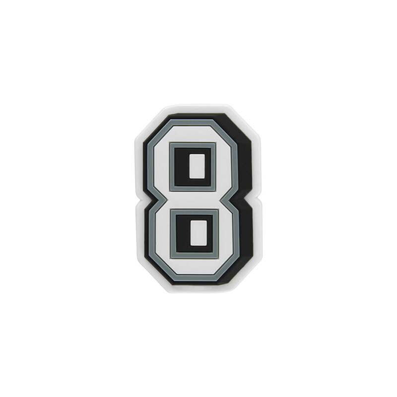 Jibbitz™ Charm Número 8 Blanco