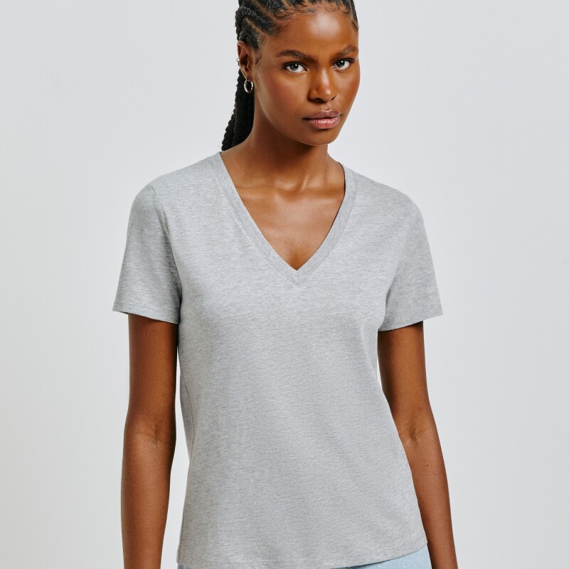 BLUSA MM FEM CINZA MESCLA