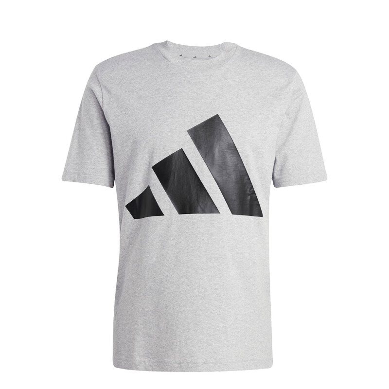 Remera de Hombre Adidas Essentials Logo Gris - Negro