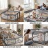 Corral para bebe corralito seguridad puerta pelotero niños IMBACK Color Gris Corral para bebe corralito seguridad puerta pelotero niños IMBACK Color Gris