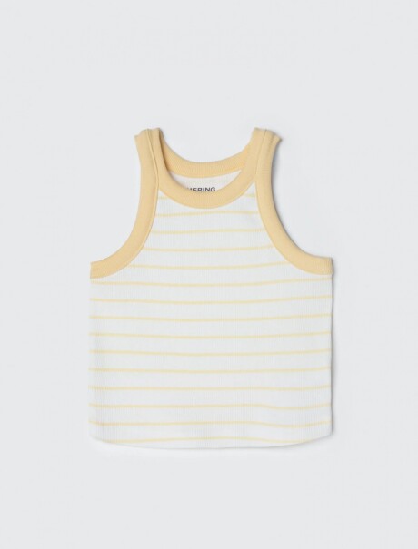 MUSCULOSA INFANTIL A RAYAS AMARILLO