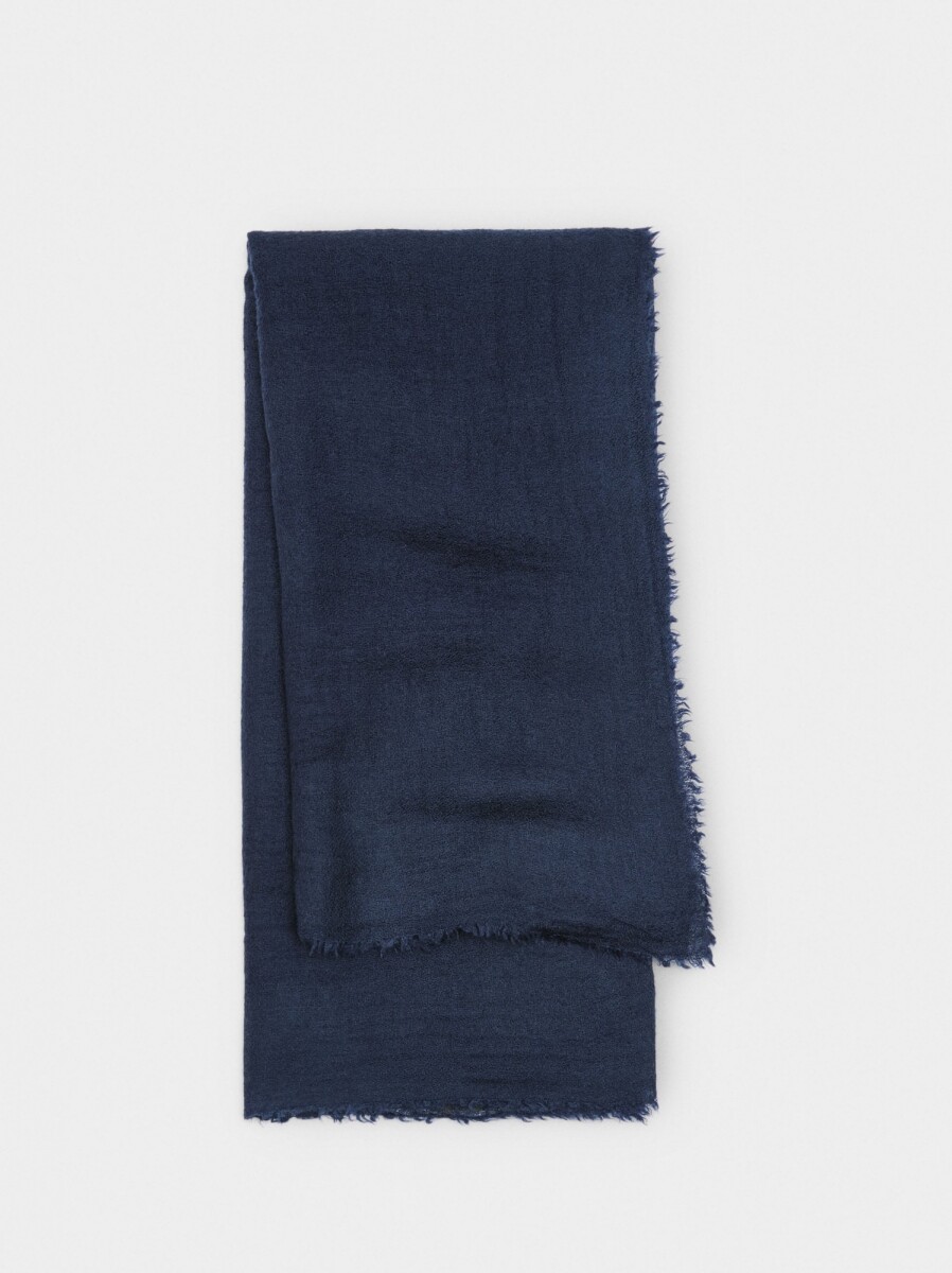 Pashmina De Lana - azul-marino 