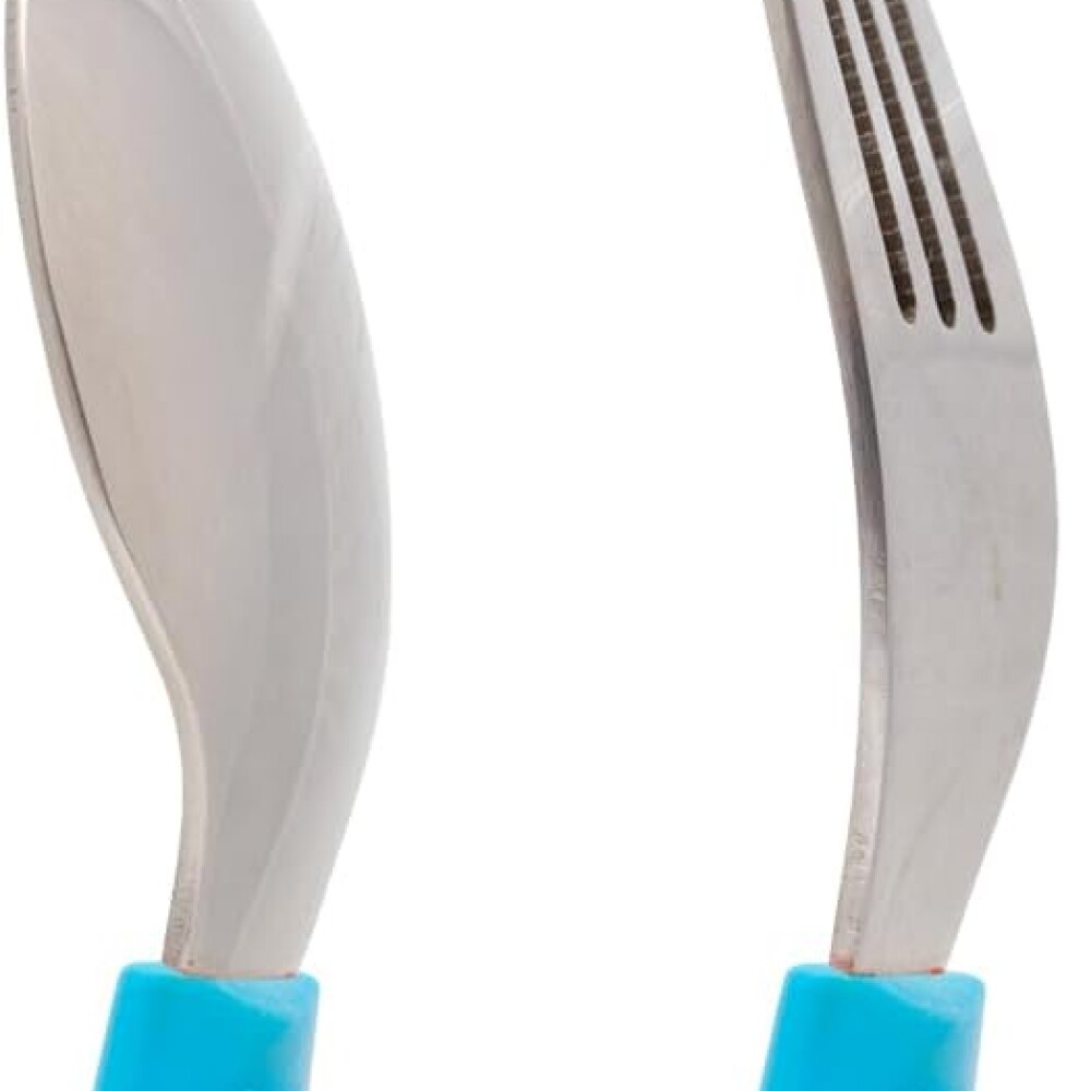 Set cubiertos metal ZOO BUBA celeste