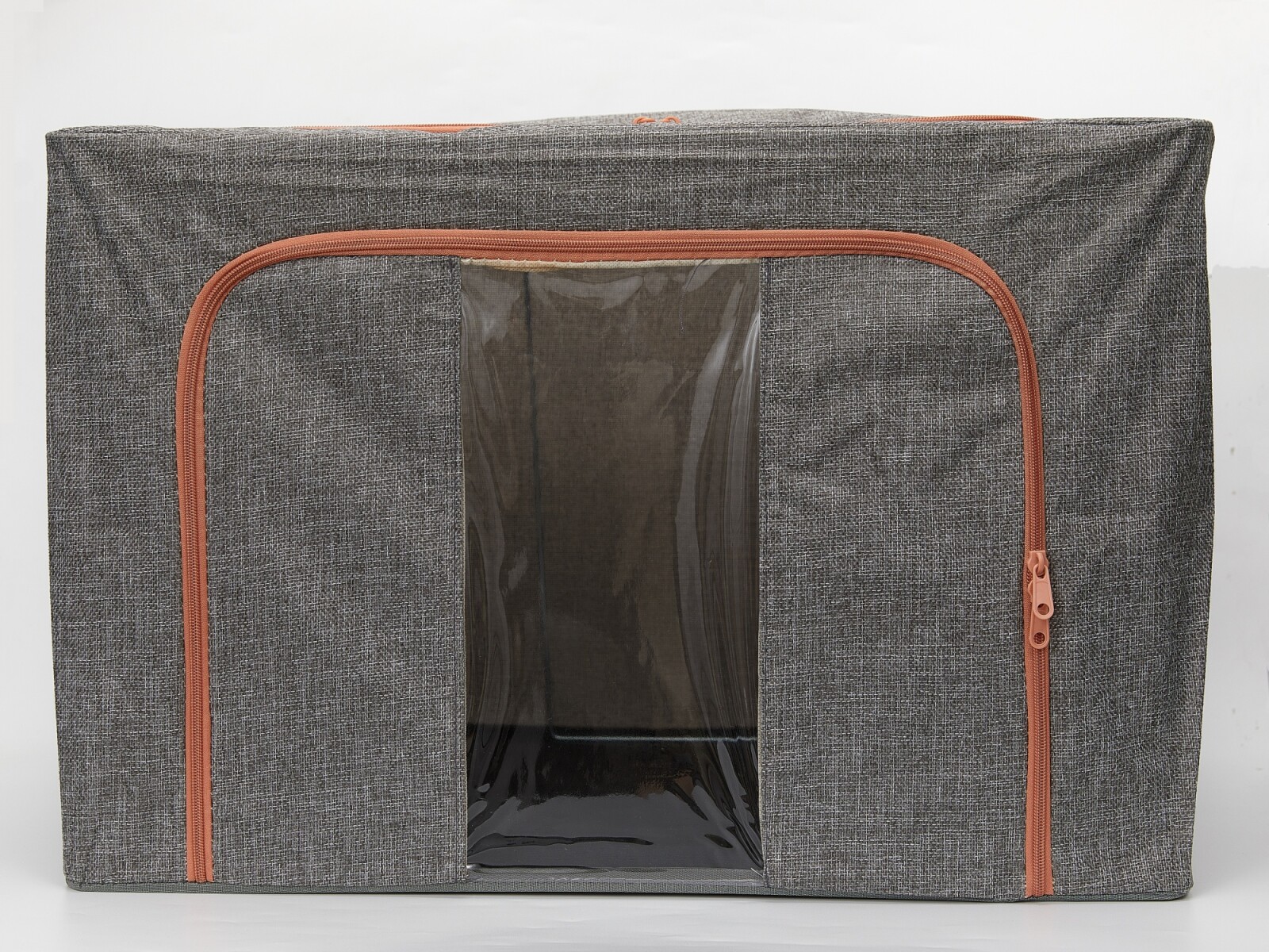 CUBO DE ALMACENAMIENTO CON VENTANA TRANSPARENTE (GRIS/100L) 