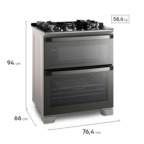 cocina Electrolux 5 Hornallas FE5AD ACERO INOXIDABLE