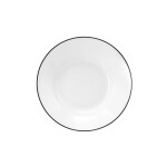 PLATO POSTRE D20CM BLANCO C/BORDE NEGRO PORCELANA PLATO POSTRE D20CM BLANCO C/BORDE NEGRO PORCELANA