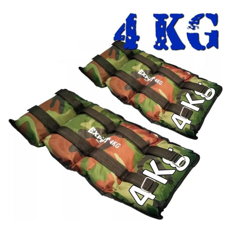 Par Tobi Pesas 4Kg Expert Tobilleras Muñequeras Fitness Running C/ Doble Velcro Verde