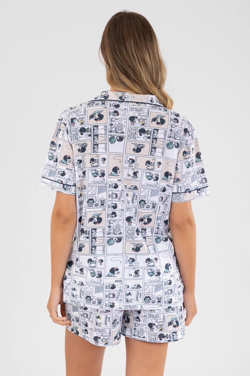 Pijama mafalda 2 Marfil