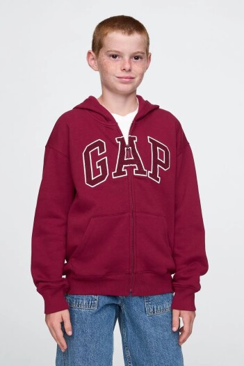 Canguro Logo Gap Con Cierre Niño Red Delicious