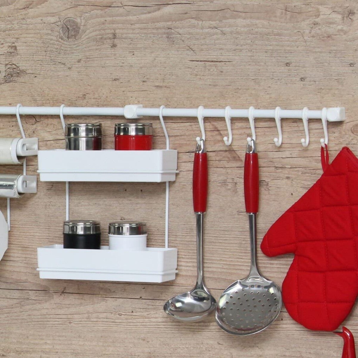 KIT MASTER ORGANIZADOR COCINA BLANCO 140X33X26CM 
