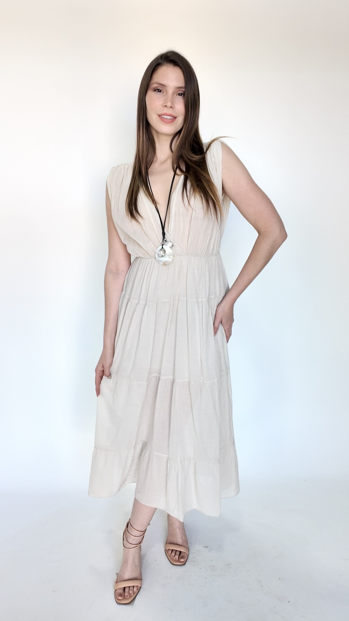 Vestido Mariel Beige